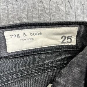 Rag & Bone Skinny Vintage Women's (25) made in USA‎ black stretch waist pants